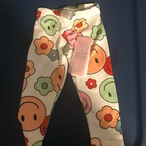 Dot Dot Smile colorful smiley face leggings size 6-12 Months New with tags